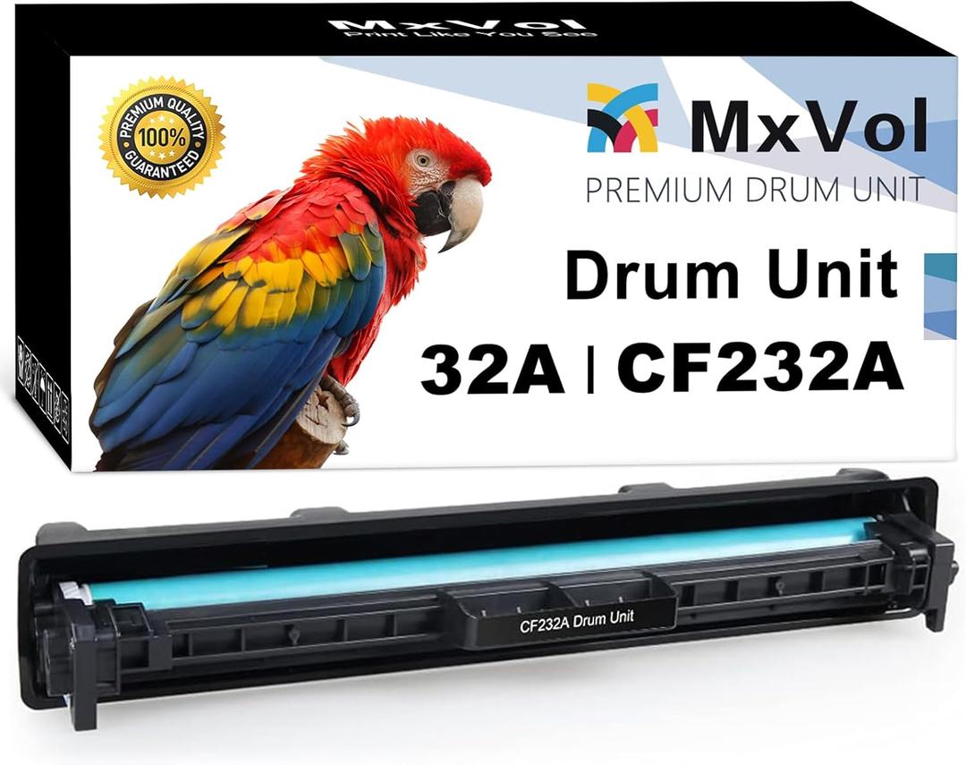MxVol Compatible HP 32A CF232A Drum Unit Replacement for HP 32A Imaging Drum use for HP Laserjet Pro M227fdw M203dw M227fdn M118dw M148dw M148fdw Printer, 1-Pack (Drum 32A CF232A)