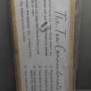 FZMHASLWW The Ten Commandments Bible Verse Wall Decor 32"X12" God Jesus Prayer Christian Saying Catholic Scripture Sign Large Wood Framed Wall Hanging Art (Black)