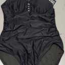 Yonique Women Plus Size One Piece Swimsuits Tummy Control Bathing Suits Vintage Swimwear Large