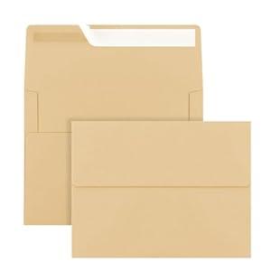 100 Pack A2 Envelopes, Kraft Envelopes Self Seal, Printable Envelopes for Invitation, Baby Shower, Birthday Party, Wedding, Postcards, Mailing, Greeting Cards(4.33×5.71inch）