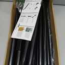 8 Pack String Light Poles for Deck,5 Ft String Light Poles for Outside with Fixing Clips,Metal Poles for Outdoor String Lights, Hanging Light Poles for Fence Garden Backyard Wall Bistro (8 PACK)