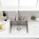 20 inch Drop In Bar Sink - VOKIM 20"x 19" Drop In Kitchen Sink Stainless Steel Top Mount Sink Single Bowl Handmade Small Bar sink with Accessories, 20"X19"X9"
