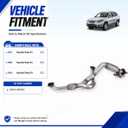 Front Flex Exhaust Pipe for 2007-2009 Hyundai Santa Fe GLS 2.7L HS01F | Stainless Steel Exhaust Flex Pipe Replacement OE#28610-0W350