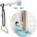 KAAMOS Bed Trapeze Bar for Elderly Bed Pull Up Lift Assist Trapeze Bar Mobility Handicap Medical Trapeze Bars for Get Out of Bed Hospital Overhead Transfer Helper Handle (White)