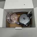 La Reveuse Electric Mini Food Processor with 200 Watts 2-Cup Prep Bowl for Mincing Chopping Grinding Blending Pureeing (Metallic Grey)