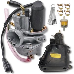 Electric Choke Carburetor Fit for Polaris Scrambler 90 2001-2003/ Polaris Predator 90 2004-2007/Polaris Sportsman 90 2001-2006 90cc ATV with Air Filter Box