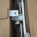 25 Inch Mobile Folding Desk - No Assembly, Pneumatic Sit-Stand, 29-42" Height Adjustable Rolling Laptop Desk with Hidden Wheels, 0-90 Tilt Top for Home Office, Craft & Study (Beige)