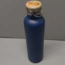 Bambaw Insulated Water Bottle 32 oz, Blue Water Bottle Stainless Steel, Reusable Water Bottle, BPA Free Water Bottle, Big Water Bottle 32oz, Cold and Hot Water Bottle  Aegean Blue