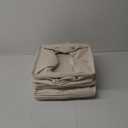 Storage Bins, 4 Pack Of 13x13x13 Decorative Storage Cube Bins Suit Office, Home, Shelves And Closet, Cube Storage Bin with Leather handle(6 Pack - 13" Beige)