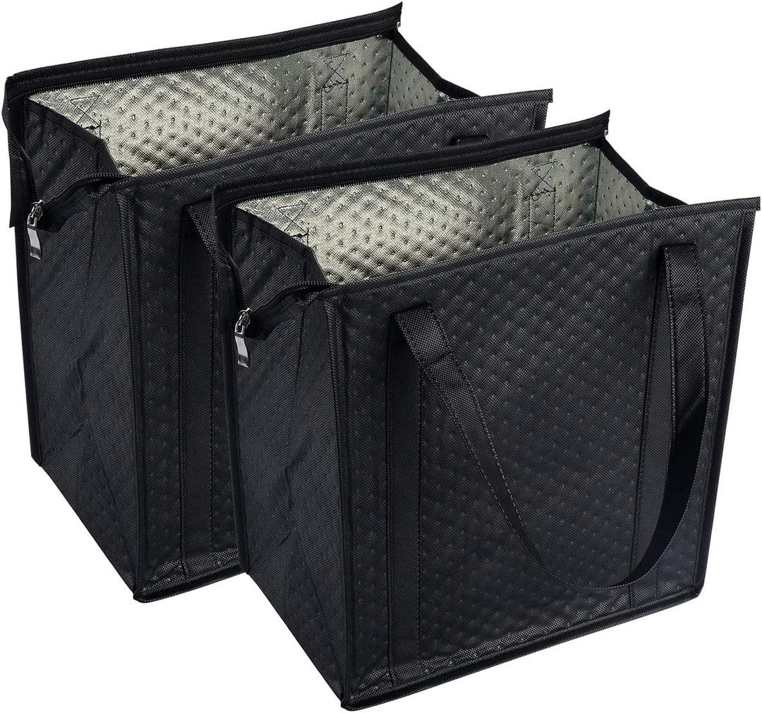 2 x 2PCS Insulated Shopping Bag,Insulated Grocery Bag,Grocery Cooler bag