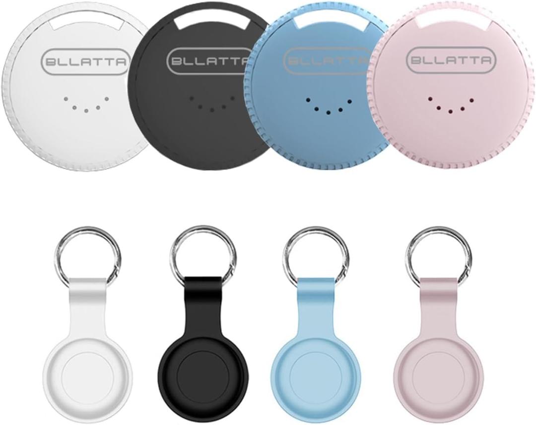 4 Pack Android Air Trackers,2026 New Key Finder for Android,Compatible with Google Find Hub App,with 4 Case, IP66 Waterproof,Luggage,Keys,Backpack Trackers,4colors (Round 4 Colors)