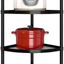 8-Tier Kitchen Pot Rack, Cookware Stand Storage Organizer Multi-Layer Corner Shelf Stand Metal Shelves for Kitchen