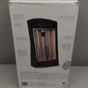 BLACK+DECKER Infrared Radiant Quartz Tower Heater, 1500W Space Heater with Adjustable Thermostat, Portable Heater with 2 Settings, Personal Heater for Home and Office, BHTI06, Black