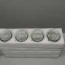 NETANY Set of 4 Glass Carafe with Lid, 1 Liter Beverage Serveware Carafe, Clear Glass Pitcher for Mimosa Bar, Brunch, Cold Water, Juice, Milk, Iced Tea, Lemonade