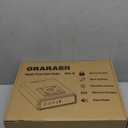 Biometric Smart Gun Safe with Wireless Charging for Phone&Watch, 3 Quick Access Stopbox with Fingerprint Backlit Keypad - Compact Bedside Drawer Safe with LED Light, 24/7 Digital Clock handgun safe (DEEP BLACK)