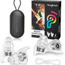 Hearprotek Concert Ear Plugs, 2Pairs Reusable high Fidelity Musician Ear Plugs for Concerts Loud Music-Noise Reduction Ear Protection earplugs for Rave,Festival,Music,Tinnitus Relief (Grey)