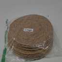 Round Woven Placemats 12 inch Set of 10 - Boho Rattan Placemats Natural Water Hyacinth Placemat, Farmhouse Weave Place Mats, Rustic Braided Wicker Table Mats for Dining Table,Home,Wedding