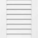 Ekena Millwork GVPVE12X3601SF Vertical Surface Mount PVC Gable Vent, 12 W Inch x 36 H Inch, Factory Primed White