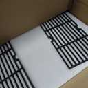 Hiorucet Stainless Steel G517-6600-W1 Trough & Grill Grates for Charbroil 463250512, 463250511, 466250511, Heat Plate Drip Pan, Cooking Grid for Charbroil Tru Infrared 3 Burner Grill Replacement Parts