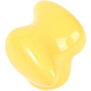 Lightning Shape Ceramic Cabinet Knobs Vintage Door Knobs Drawer Dresser Cupboard Pull Handles for Home Kitchen (6, Yellow)