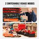 VEVOR 48-Bin Wall Mounted Storage Bins Parts Rack Organizer Garage Shop Tool Organizer for Screws, Nuts, Bolts, Nails, Beads, and Small Hardware Parts, With Wall Panels