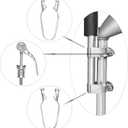 Zoomster Universal Trampoline Replacement Enclosure Poles with Clamp and Hardware