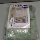 MIULEE Sage Green Linen Curtains 54 Inch Length 2 Panels for Bedroom Living Room, Soft Thick Linen Textured Short Window Drapes Semi Sheer Light Filtering Back Tab Rod Pocket Burlap Look Decor