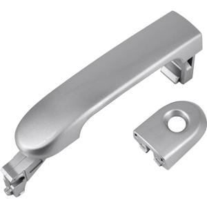 Door Handle with Keyhole Fits for 2007-2011 Nissan Versa 2007-2012 Tiida 82641EL12A N1310130 Front Left Driver Side xterior Door Handle (Silvery)