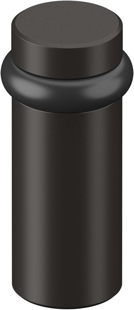 DELTANA Round Universal Floor Bumper 3", Solid Brass (Oil-Rubbed Bronze)