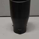 TriTrust Exhaust Tip, 2-2.75 inch inlet adjustable, Fit 2''/2.25''/2.5''/2.75'' Outer diameter Tailpipe, 4''Outlet 7.5''Long Muffler Tip, Black Powder Coated Stainless Steel Tail Tip