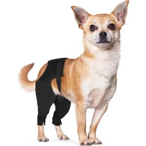 Dog Leg Sleeve Rear Leg for Stop Licking, Recovery Dog Pants for Wound ACL TPLO After Surgery, Cone Alternative Protective, Small