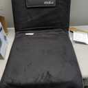 malu Extra Large Padded Floor Chair w/Back Support - Japanese Chair Meditation Cushion, Comfortable Folding Backrest, Removable Easy Wash Cover (Black)