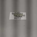 Foyte Crystal Bride Wedding Hair Comb Silver Flower Bridal Headpieces Leaf Hair Pieces Rhinestone Bridesmaid Side Combs Hair Accessories for Women (silver crystal)