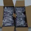 4-Pack LED Outdoor Wall Mount Lights Exterior/Interior, Square Modern Wall Sconce Fixture Set, Up and Down Lights IP65 Outdoor Waterproof Lights, 12W Warm Light 3000K Light Sconce (Matte Black)