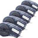 YUANQIMM 5-Pack Compatible with M21-750-595-WT All-Weather Vinyl Label Tape Replacement for M21-750-595 Black on White 3/ 4 Inch Tape for Indoor and Outdoor, High Adhesion, 0.75" x 21', 19.1mm x 6.4m