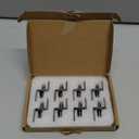 5mm Shelf Pegs L-Shaped Cabinet Support Pins Bracket Style Clips for Bookcase Kitchen Closet Shelves Holders,16 PCS Gun Metal