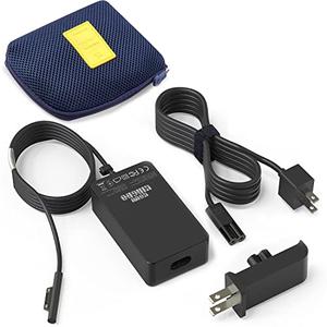 Surface Pro Surface Laptop Charger,65W Power Supply Adapter[Updated] for Microsoft Surface Pro 9/8/X/7+/7/6/5/4/3,Surface Laptop 5/Studio/4/3/2/1,Surface Book,Surface Go 3/2/1.Support 44W,36W,LED,Case