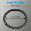 For 2016-2023 Tacoma A/C Vent Ring Inner Cover Only Air Conditioning Trim Decoration Toyota Accessories 4 Piece Kit -Black