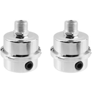 Air Compressor Filter 1/2" Thread Air Compressor Intake Filter Sound Muffler Accessories for Blowers, Boilers, Generators,Silver -2pcs