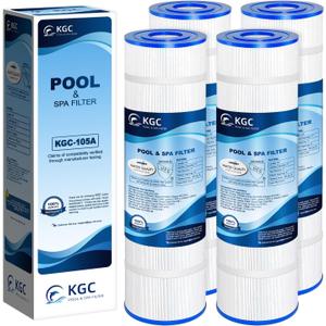 Pool Filter Cartridge Replacement for PCC105-4 Pack, for Pentair CCP420, 178584, for Pentair Clean Plus 420, for Unicel C-7471, R173576, for Filbur FC-1977, 570-0425-07, L x OD: 26"x7", 4X105 sq.ft.