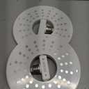 2PACK 60W Flat Light Bulb, 8.5INCH 6500K Ultra Thin Flat LED Light Bulb with Folded E27 Base for Home Lighting, Garage, Workshop, Basement