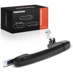 A-Premium Tailgate Handle Liftgate Latch Handle Compatible with Honda CR-V CRV 2002 2003 2004 2005 2006, Smooth Black, Replace# 74810-S9A-J01ZF