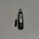 Ear and Nose Hair Trimmer Clipper - 2025 Professional Painless Eyebrow & Facial Hair Trimmer for Men Women, Battery-Operated Trimmer with IPX7 Waterproof, Dual Edge Blades for Easy Cleansing Black