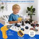 Take Apart Monster Truck STEM Toys for 3-8 Year Old Boys Girls,Educational Building Toys with Electric Drill & Storage Box Gift Birthday Christmas for Boys Girls Kids Toddlers