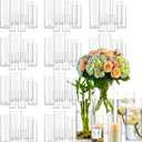 72pcs Big Glass Cylinder Vases for Centerpieces,Clear Flower Vases for Wedding Decorations and Indoor Home Decor, Hurricane Candle Holder for Table Shelf, Party (72Pack(6+6+8+8+10+10inch))