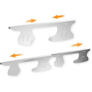 Adjustable Stove Gap Cover 13.66-27.32 Inch - Stainless Steel Heat Resistant Stove Counter Gap Filler, Waterproof & Dishwasher Safe Kitchen Range Trim Kit for Oven Edge/Corner Protection
