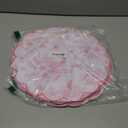 60 Pcs Pink Floral Paper Placemats, 13.5 Inch Disposable Scalloped Table Mats Wedding Placemats, Vintage Floral Banquet Place Mats for Table Setting Mother's Day Anniversay Wedding Bridal Tea Party