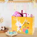 Nihuecne 4 Pack Extra Large Easter Gift Bags with Tissue Paper, 16" Paper Gift Bags with Handles for Easter Gift Wrap,4 Designs