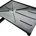 Dishwasher Pan for Leaks, Multi-Functional PVC Drain Tray, Rotatable Draining Drip Tray, for Air Conditioner, Refrigerator, Washing Machine, Kitchen Drain Basket(Black)