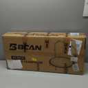 BCAN Rebounder Trampoline for Adult, 40" Fitness Trampoline with Bungees, U Shape Adjustable Foam Handle, Stable & Quiet, Indoor Outdoor Workout-Silver